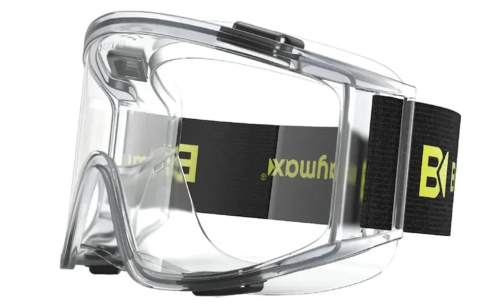Baymax İş Güvenlik Gözlüğü Antifog Buğulanmaz Koruyucu Gözlük S550 Şeffaf