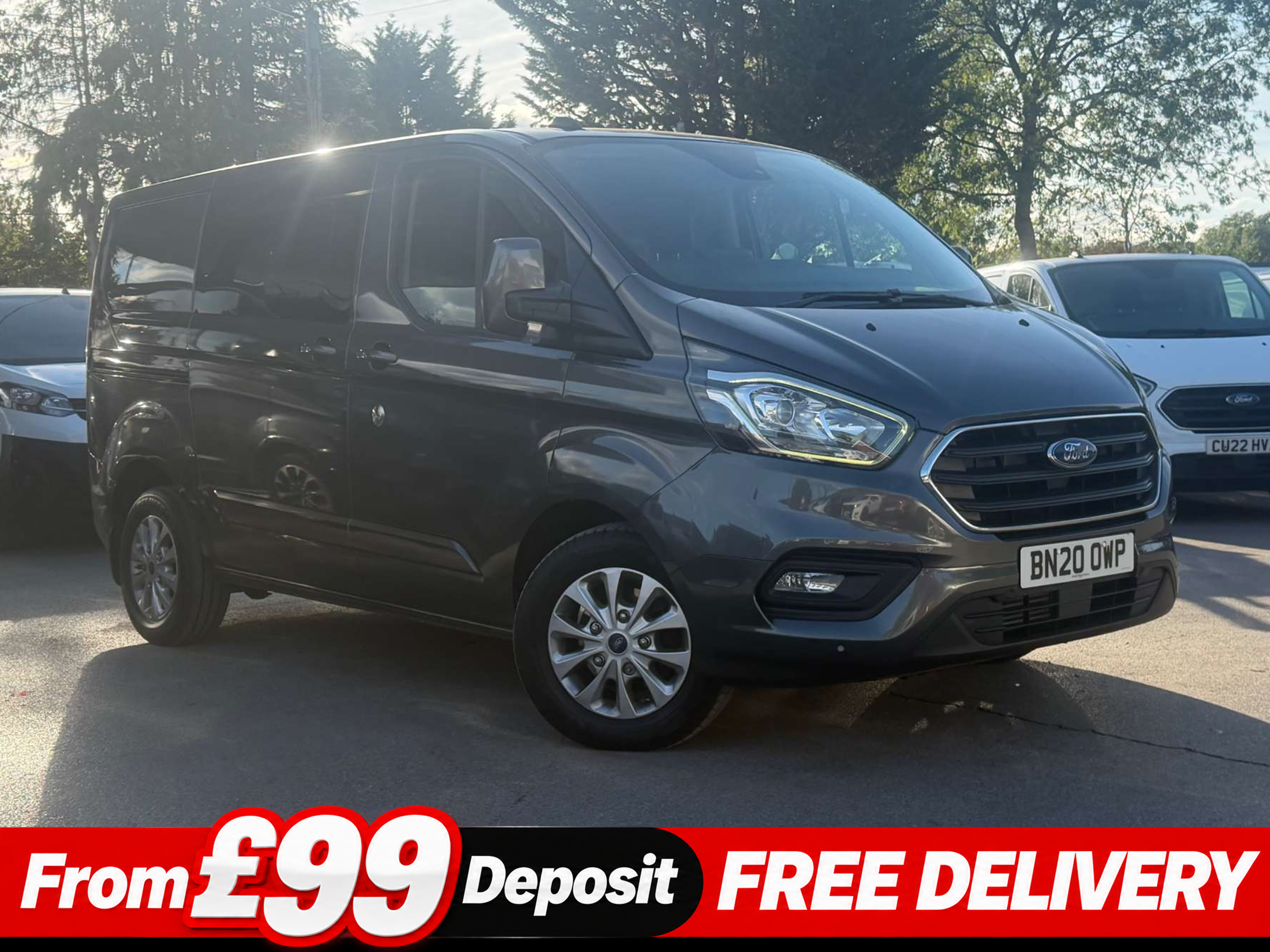 Ford Transit Custom 2.0 320 EcoBlue Limited Crew Van Double Cab 5dr Diesel Auto L1 H1 Euro 6 (s/s) (185 ps) - Image 1