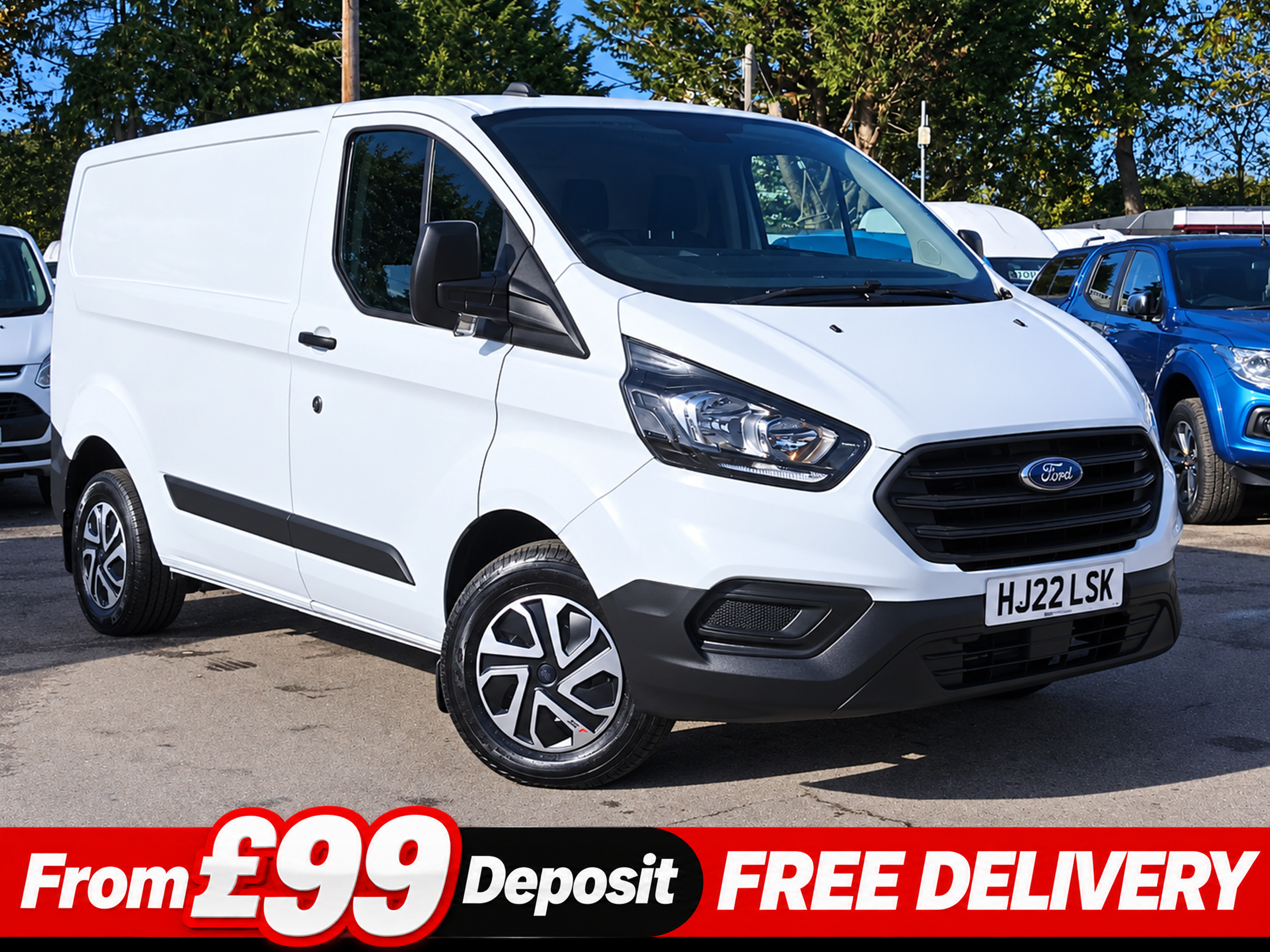 Ford Transit Custom 2.0 280 EcoBlue Leader Panel Van 5dr Diesel Manual L1 H1 Euro 6 (s/s) (105 ps) - Image 1