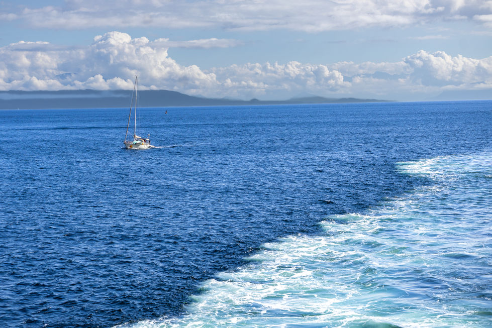 View from the ferry from Horseshoe Bay to Nanaimo
