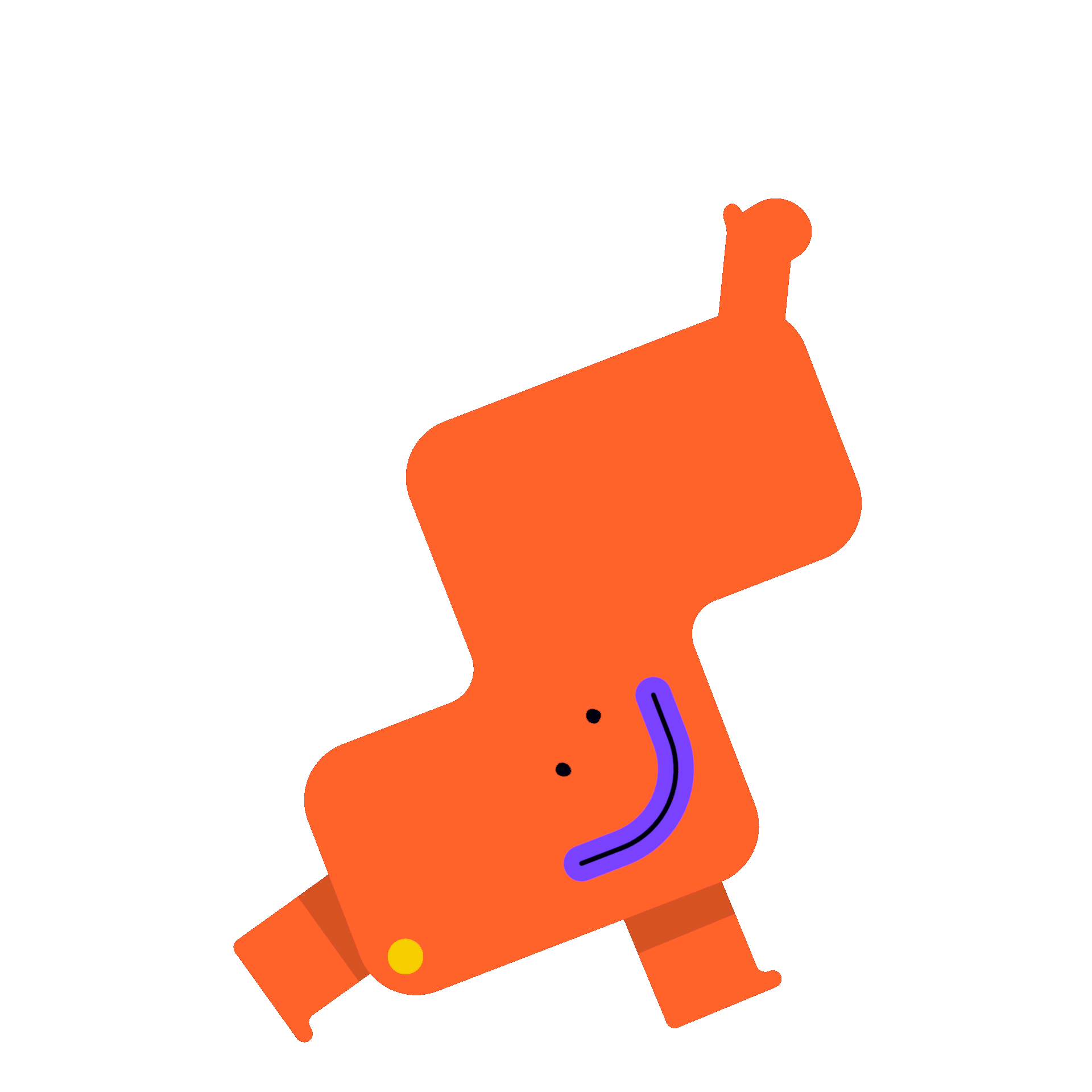 character 2D motion graphic animate