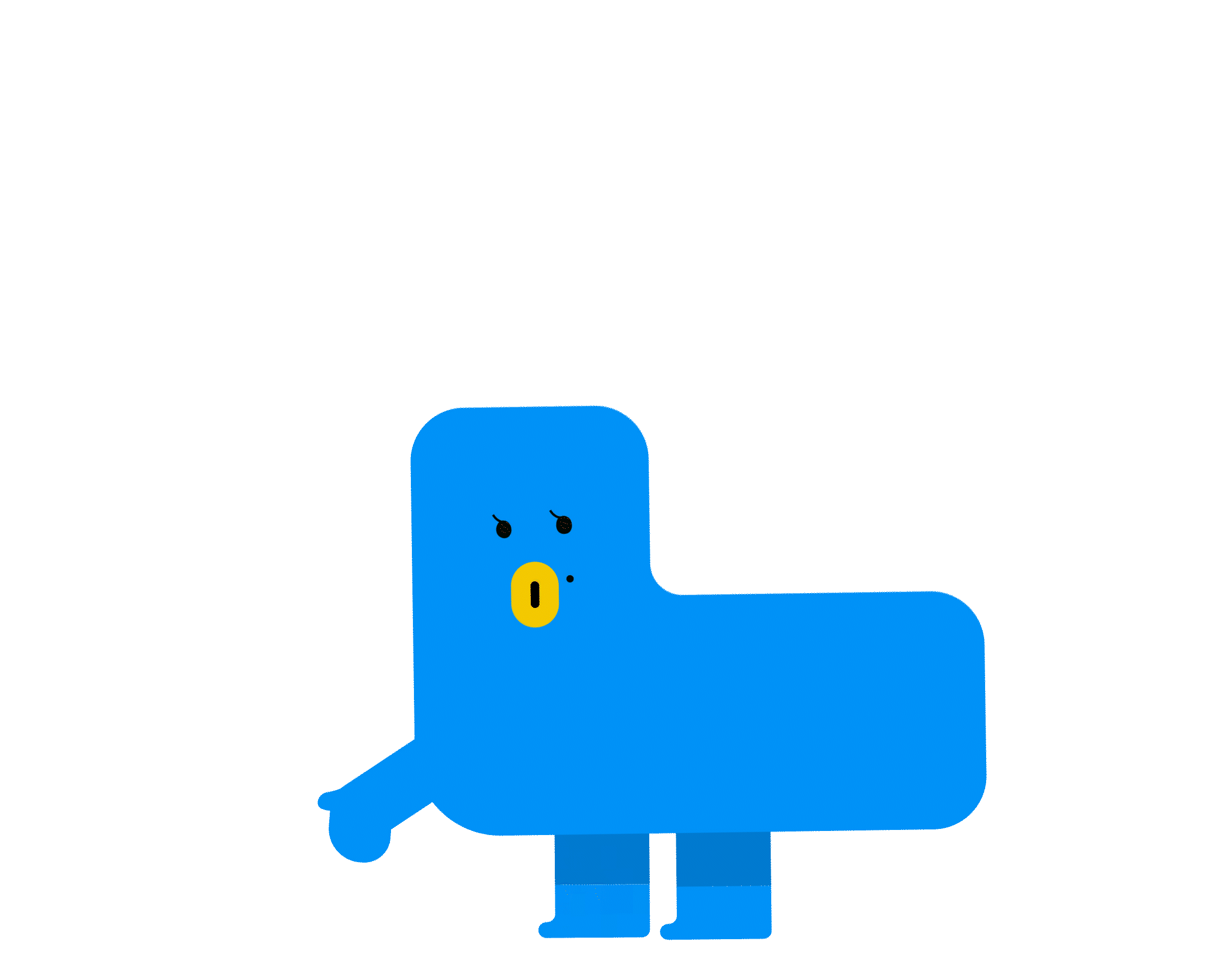 character 2D motion graphic animate