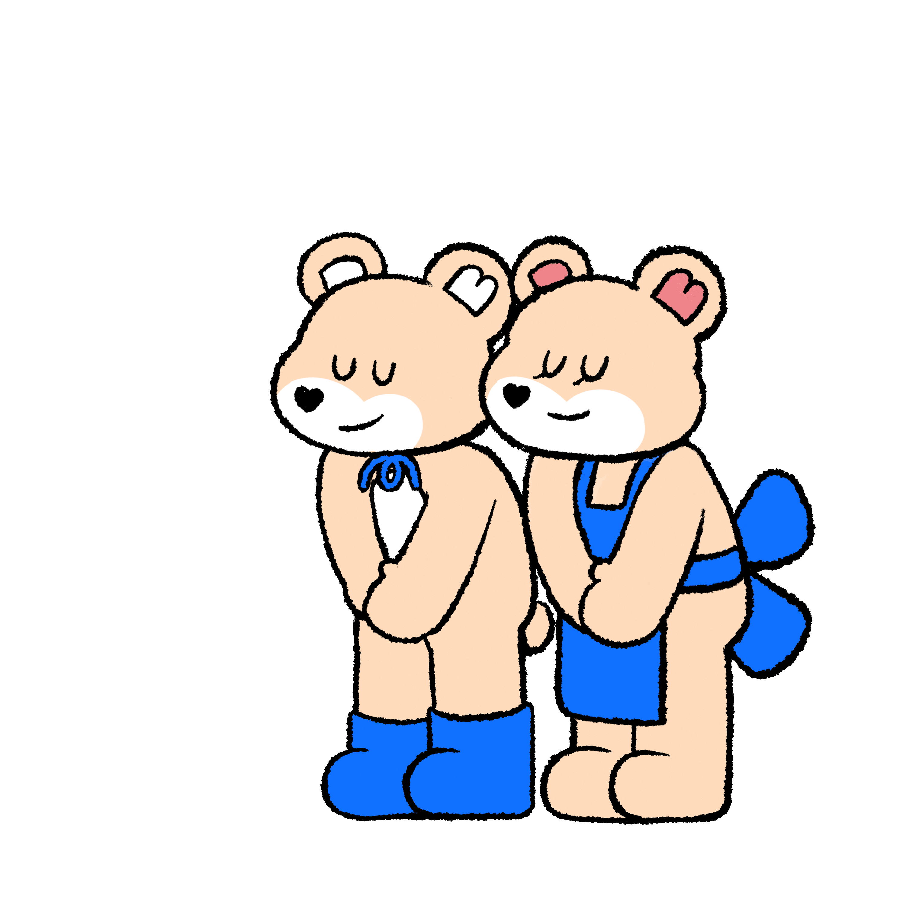 Character Line Sticker Design