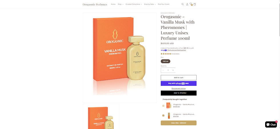 Luxury Fragrance Brand Website & Brand Experience