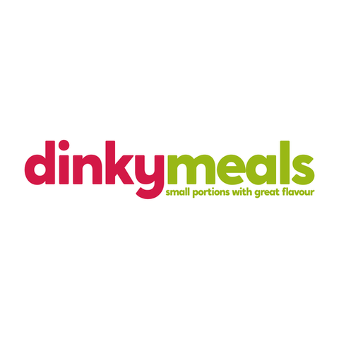 Dinky Meals full colour logo on a white background created by Design by Pie, Freelance Graphic Designer, North Devon