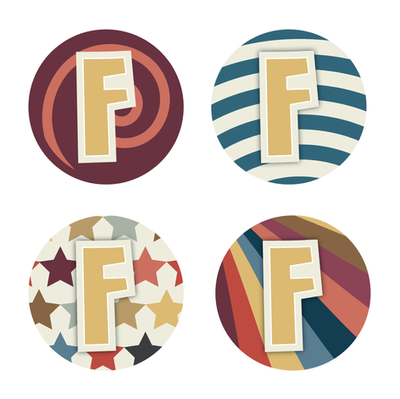 Social ident options x 4