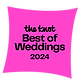 Our award badge for winning The Knot Best of Weddings 2024.