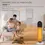 Miniatura: HOMCOM Calefactor Cerámico de Torre 1200W/2000W con Mando a Distancia Termostato
