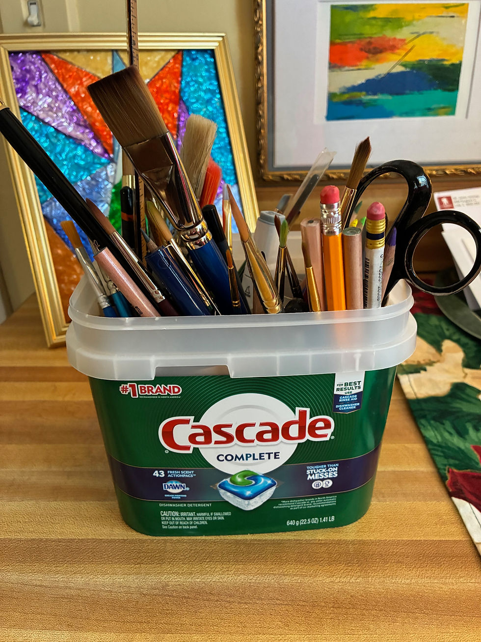 From the Publisher's Desk... Yes, You Too Can Enjoy a "Low-rent" Handmade Art Supply Just Like Mine -- here's how