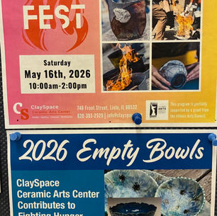 5/16/2026 3rd Annual RAKU FEST and More at ClaySpace Ceramic Arts Center in Lisle, IL
