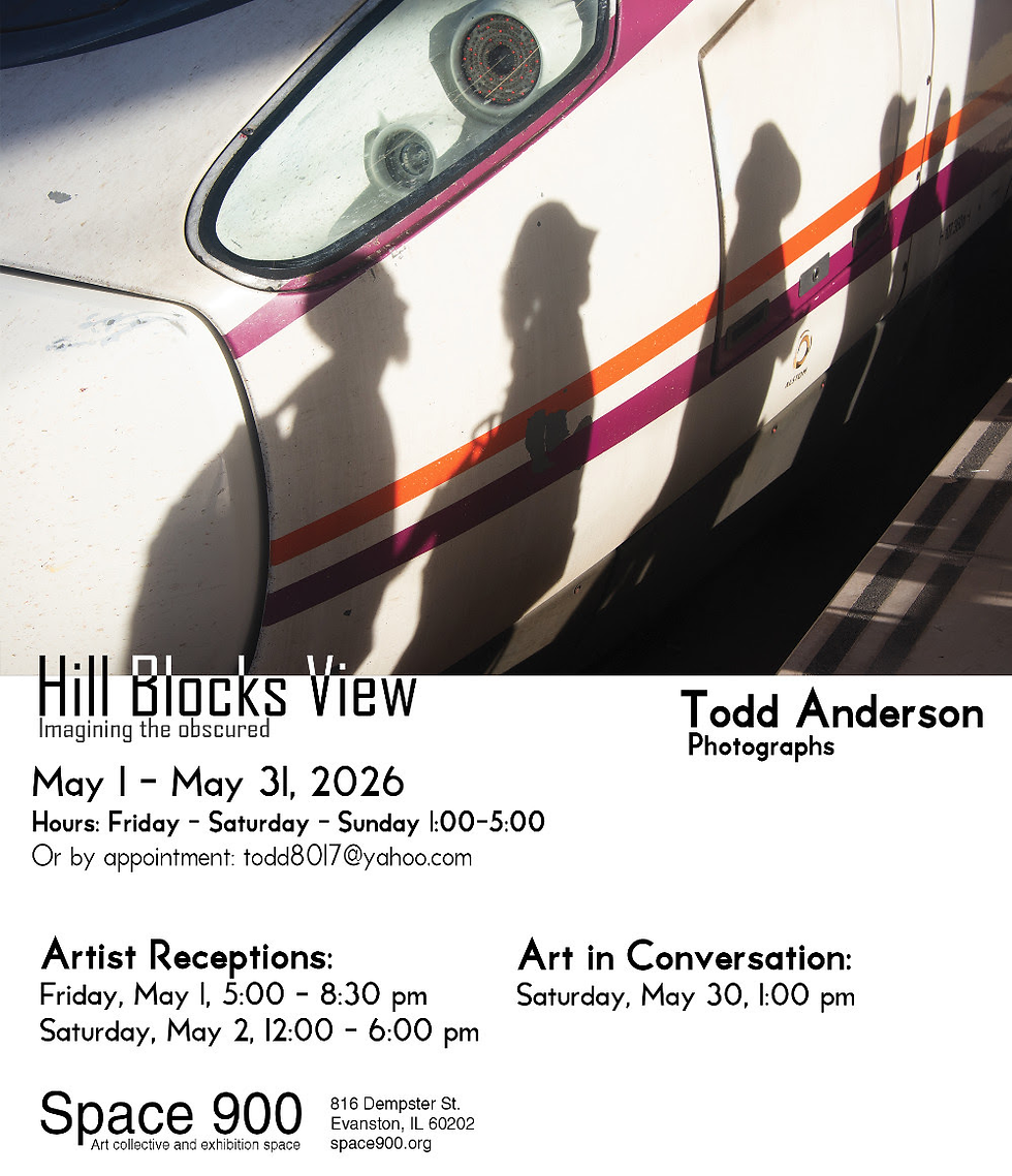May 30, 2026 Artist in Conversation for Todd Anderson's Photographs: "Hill Blocks View, Imagining the Obscured" Details below...
