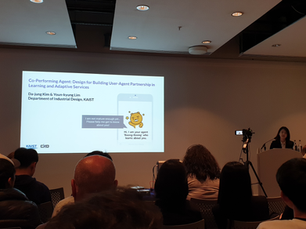 Da-jung Kim presented at CHI 2019 on the study exploring how people co-perform with their own intelligent agent_May 08, 2019