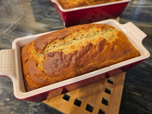 Gluten Free Banana Bread in Pans