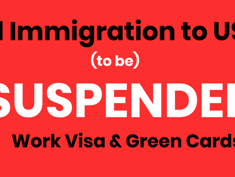 Immigration to be Suspended