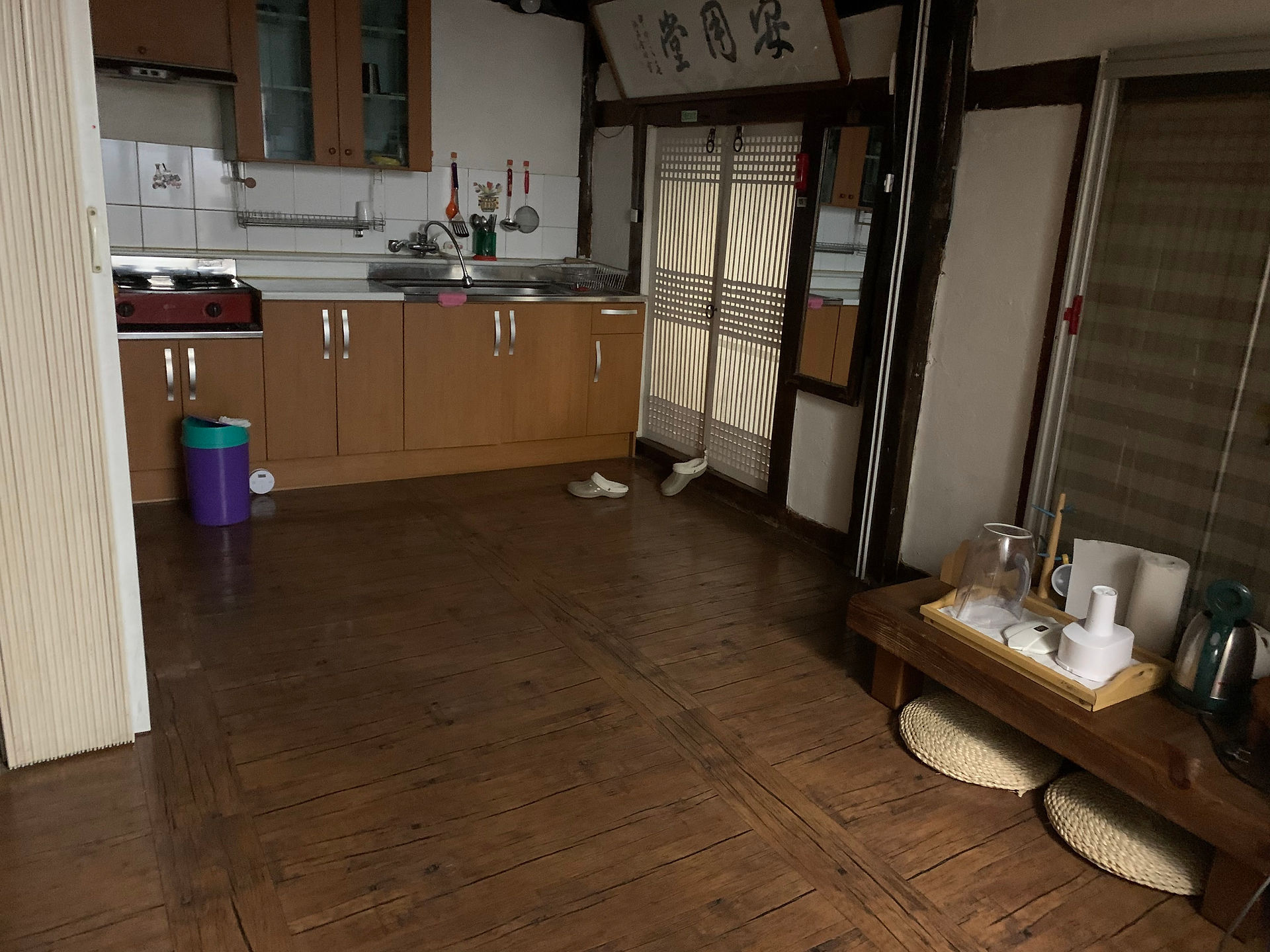 One of the kitchens
