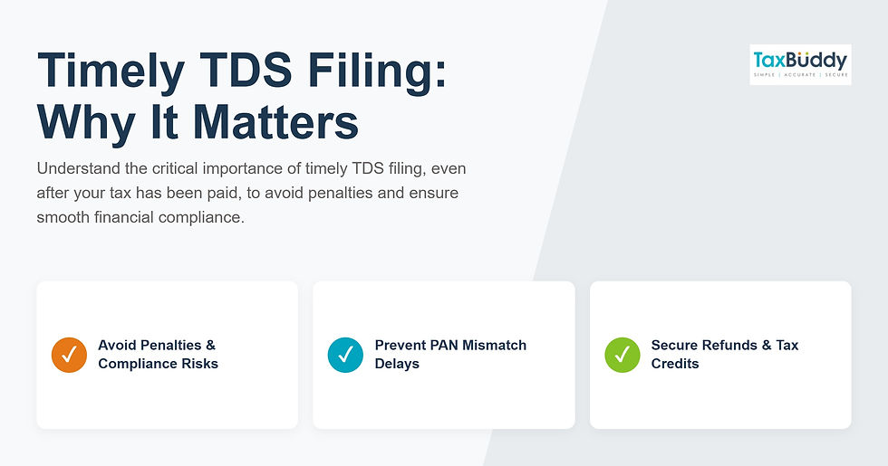 Why Timely TDS Filing Matters Even When Tax Is Already Paid