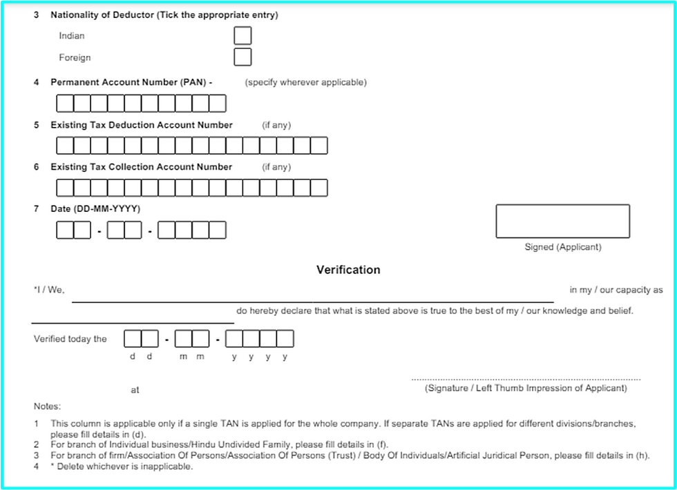 Format and Contents of Form 49B