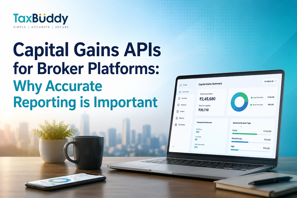 Capital Gains APIs for Broker Platforms: Why Accurate Reporting is Important