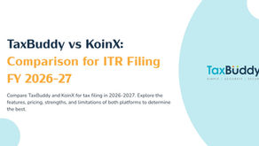 TaxBuddy vs KoinX: Comparison for ITR Filing FY 2025-26