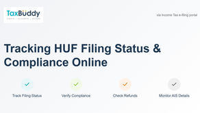 Tracking HUF Filing Status and Compliance Online
