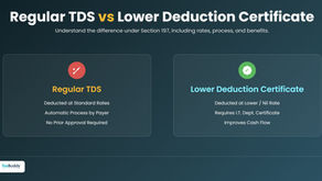 Difference Between Regular TDS and TDS With a Lower Deduction Certificate