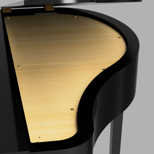 Hovering Panel for 40inch Keyhole Piano Shells