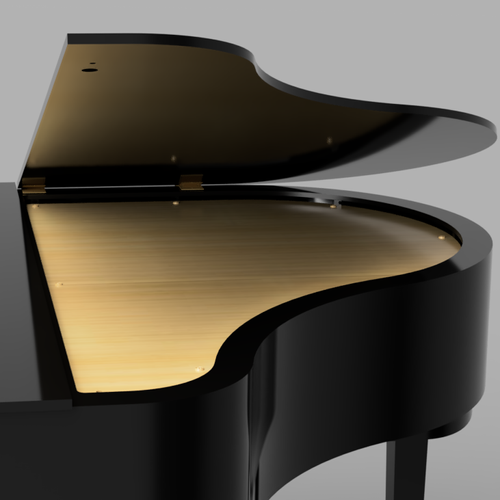 Hovering Panel for 60inch Estimate Keyhole Piano Shells