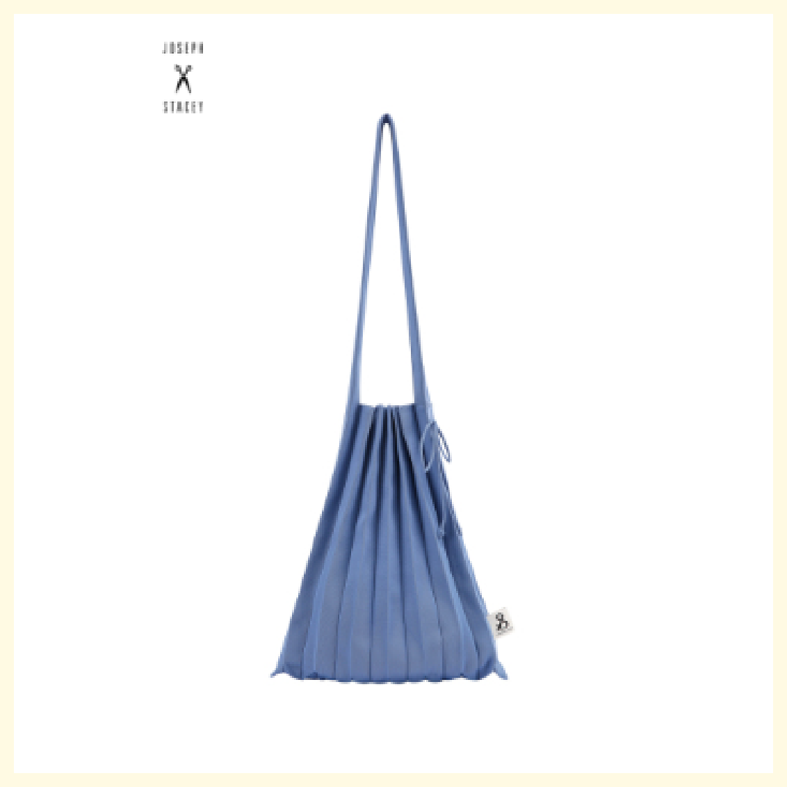 LUCKY PLEATS KNIT  M SOLID BLUE