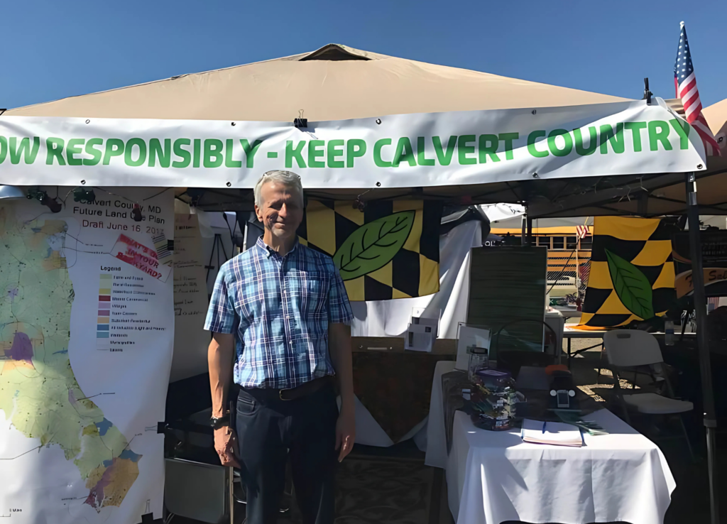Greg representing Keep Calvert Country at the County Fair