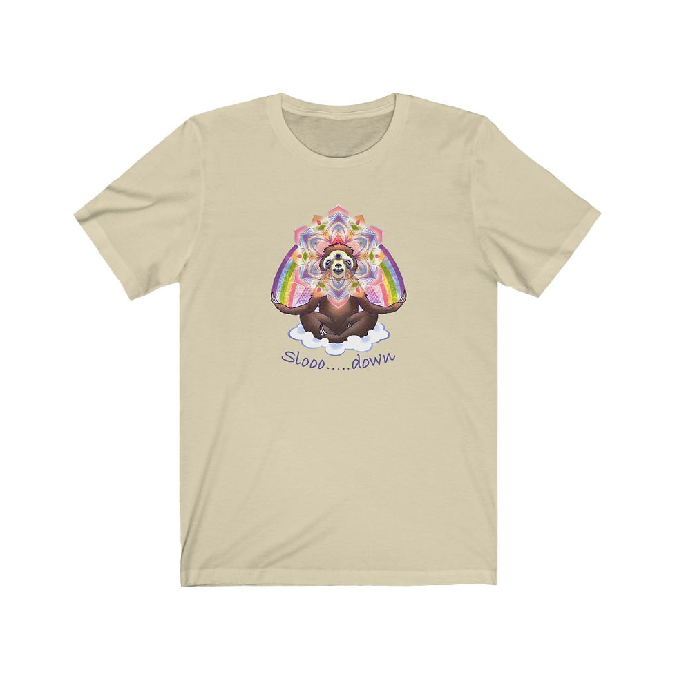 Thumbnail: Uni-Awakened Sloth, Rainbow Mandala "Slooo down"