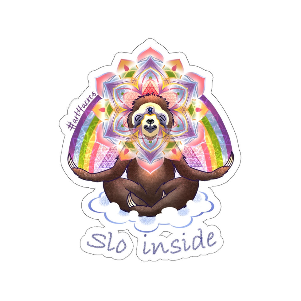 Thumbnail: Enlightened 3V Sloth Mandala- Slo inside
