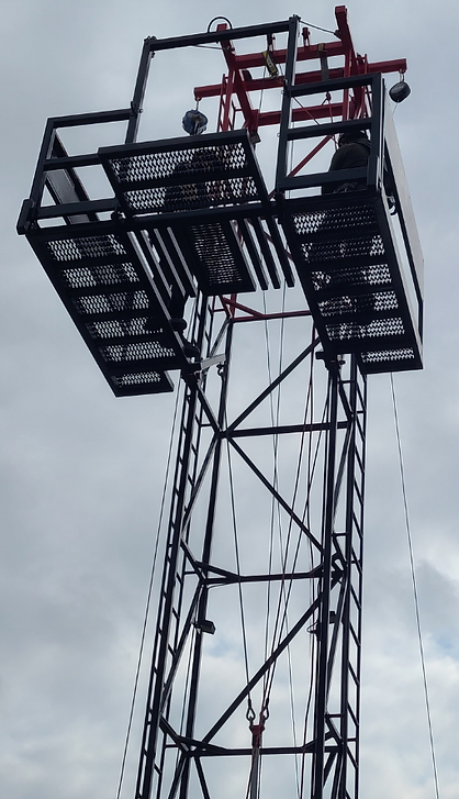 Canadian Safety Services high angle rescue team operating rope systems at an elevated worksite