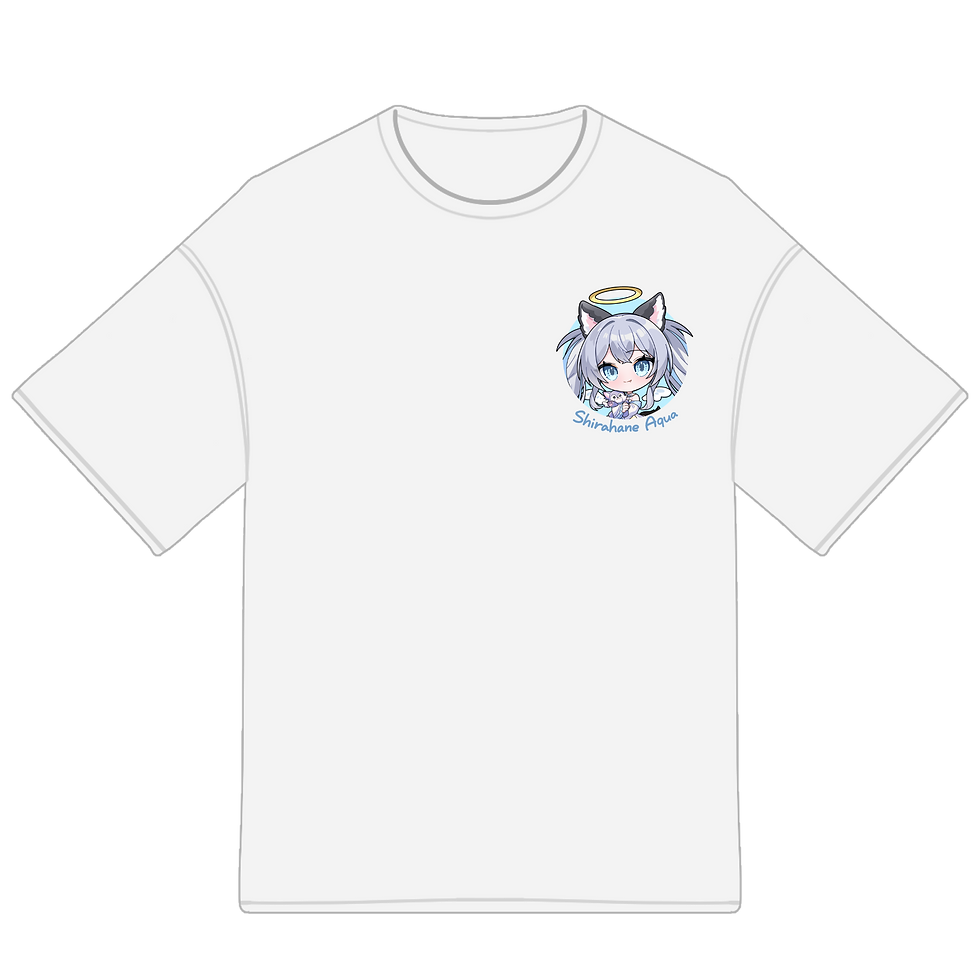 サムネイル： VTuber『白羽あくあ』｜オーバーサイズTシャツ
