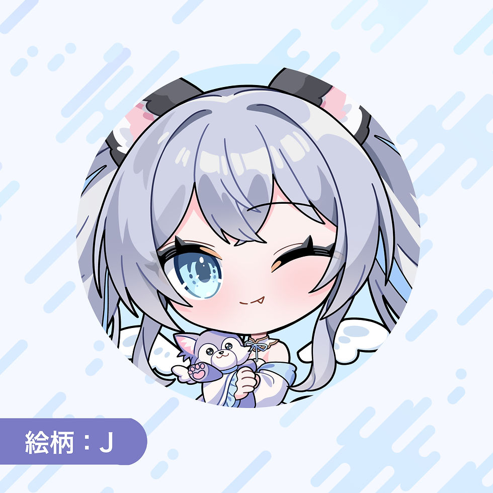 サムネイル： VTuber『白羽あくあ』｜缶バッチ