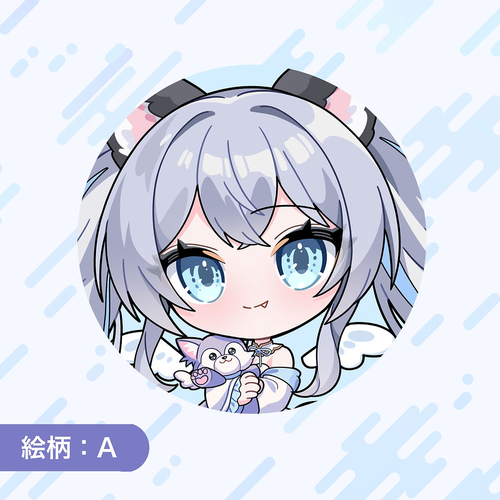 サムネイル： VTuber『白羽あくあ』｜缶バッチ