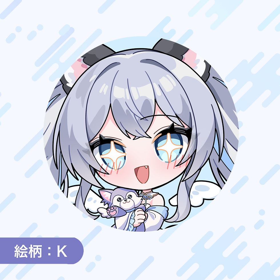 サムネイル： VTuber『白羽あくあ』｜缶バッチ