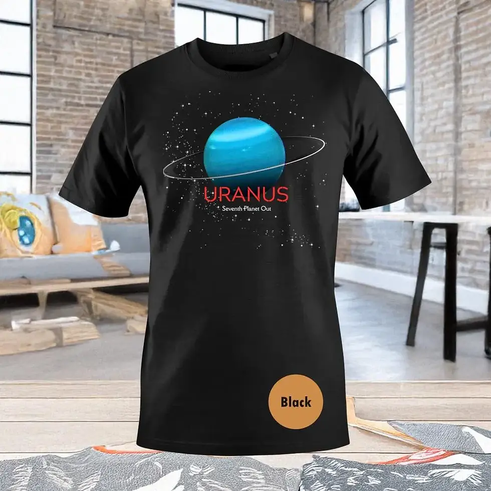 Thumbnail: Planet Uranus T-Shirt: Sci-Fi Space Tee