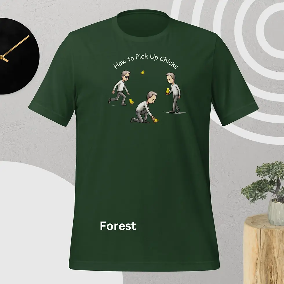 Thumbnail: How to Pick Up Chicks T-Shirt: Funny Graphic Tee for Humor Lovers