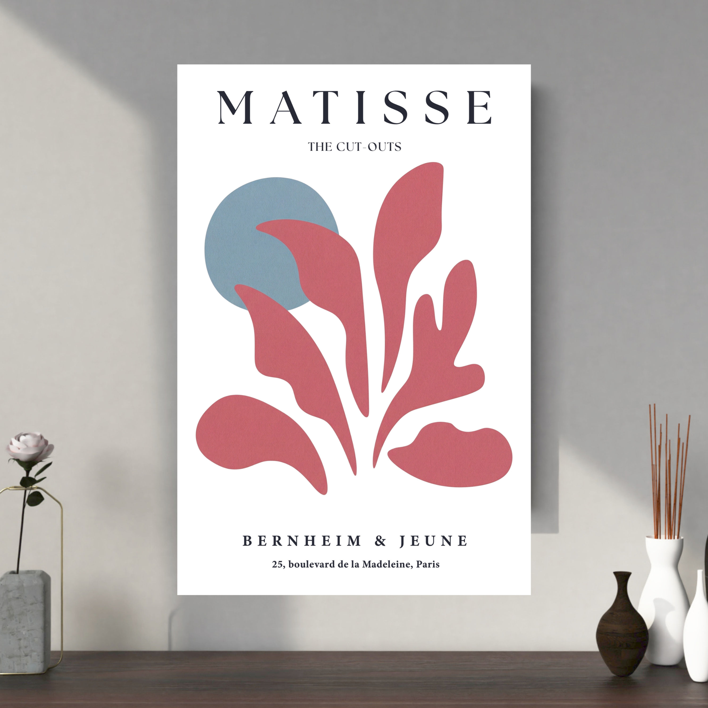Matisse Exhibition Poster | The Cut-Outs French Gallery Print - Minimalist Decor