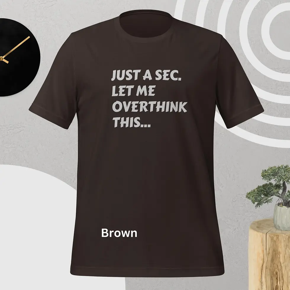 Thumbnail: Funny 'Overthink This' Quote T-Shirt - Relatable Humor Tee