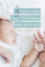 A baby sleeping on his side with his mom's hand cradling his head and holding his hand