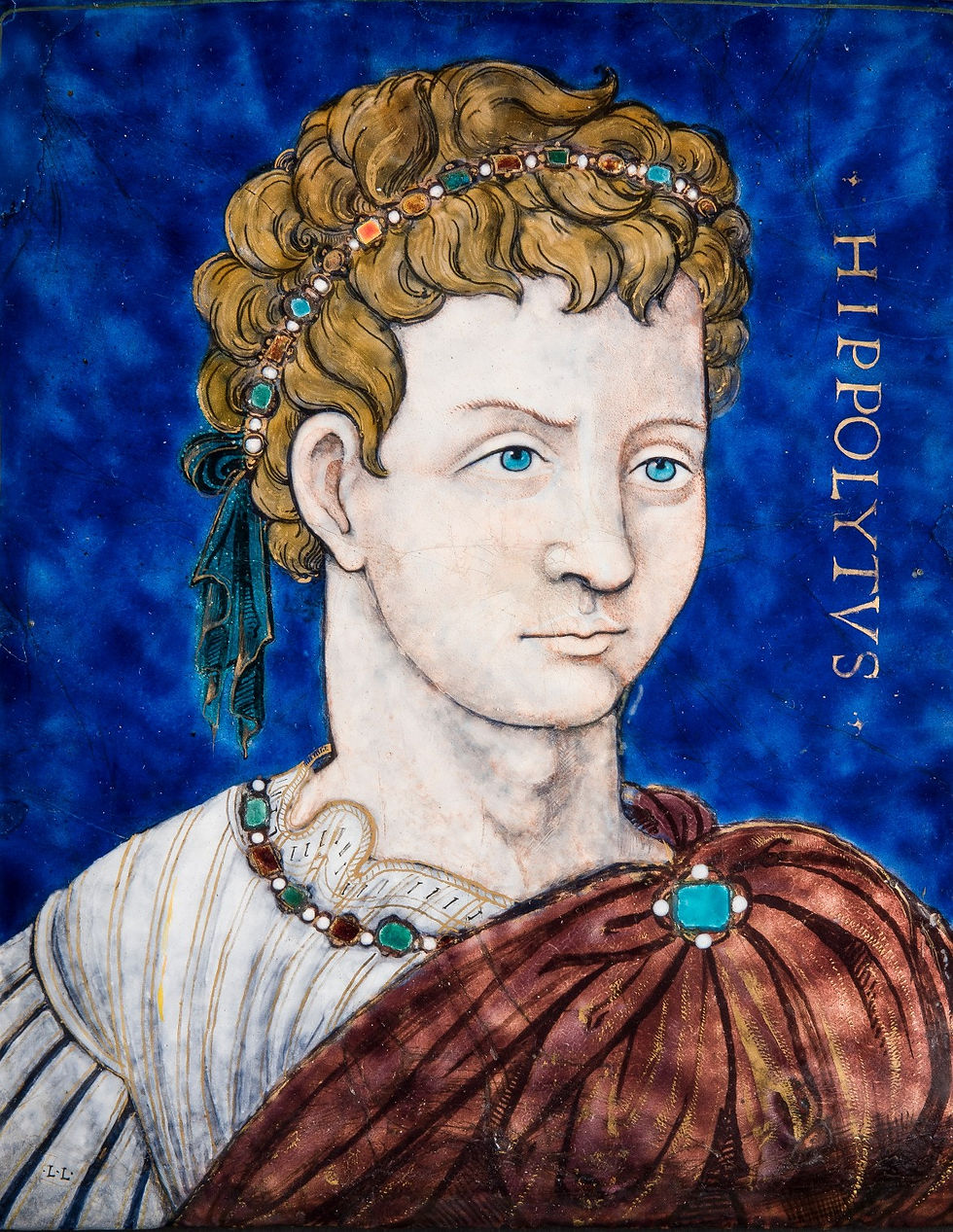 Léonard LIMOSIN, Hippolyte, vers 1560, Le Puy-en-Velay, musée Crozatier. © L. Olivier