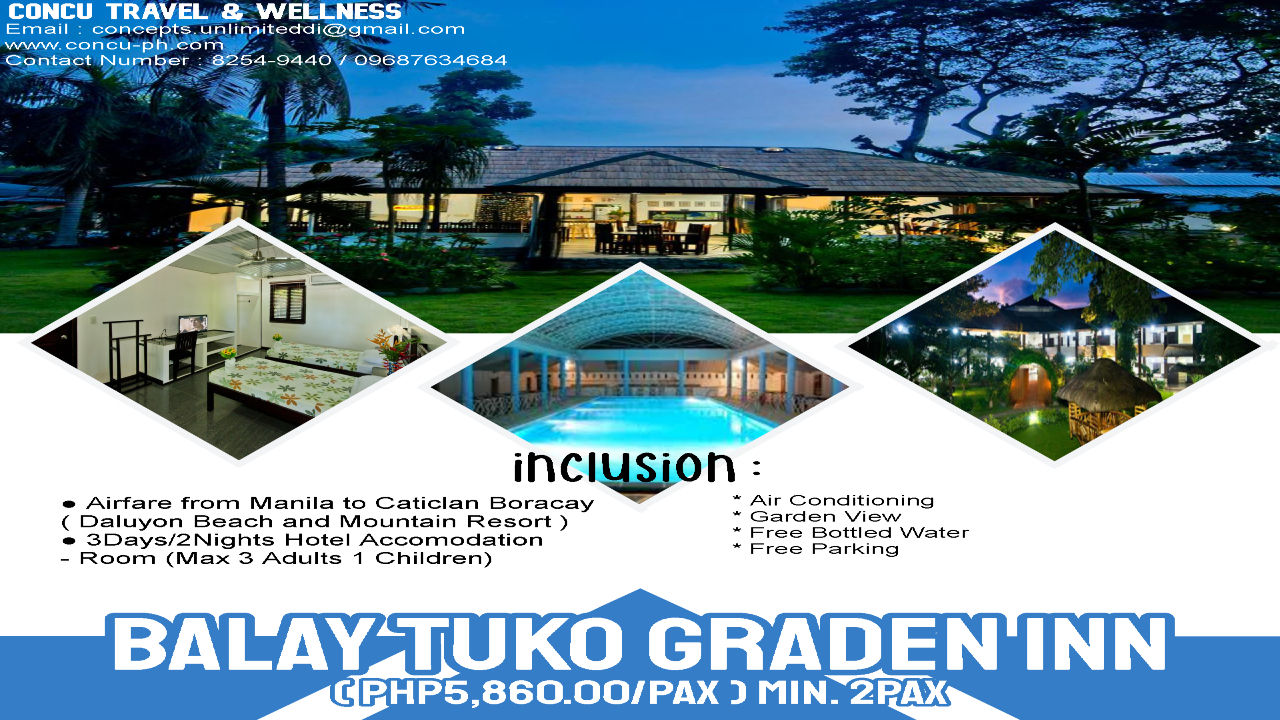 Balay Tuko Garden Inn Package