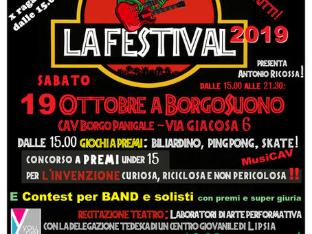 19/10 LA FESTIVAL 2019 con Music Factory