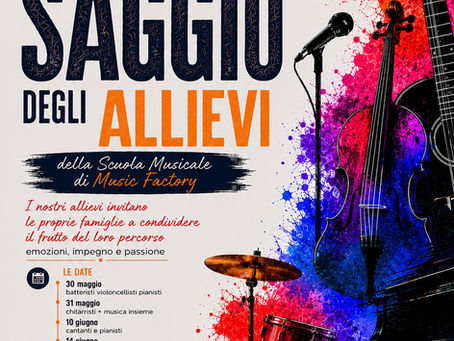Saggio degli allievi Music Factory a Villa Putte
