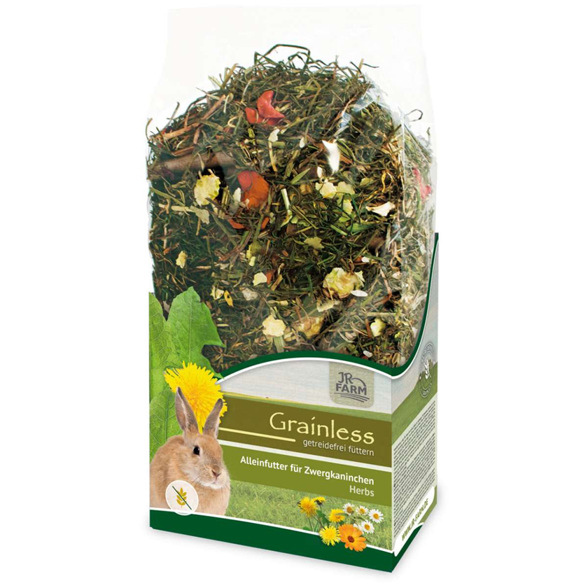 JR FARM Grainless Herbes Lapin Nain 400gr - Aliment complet pour lapin