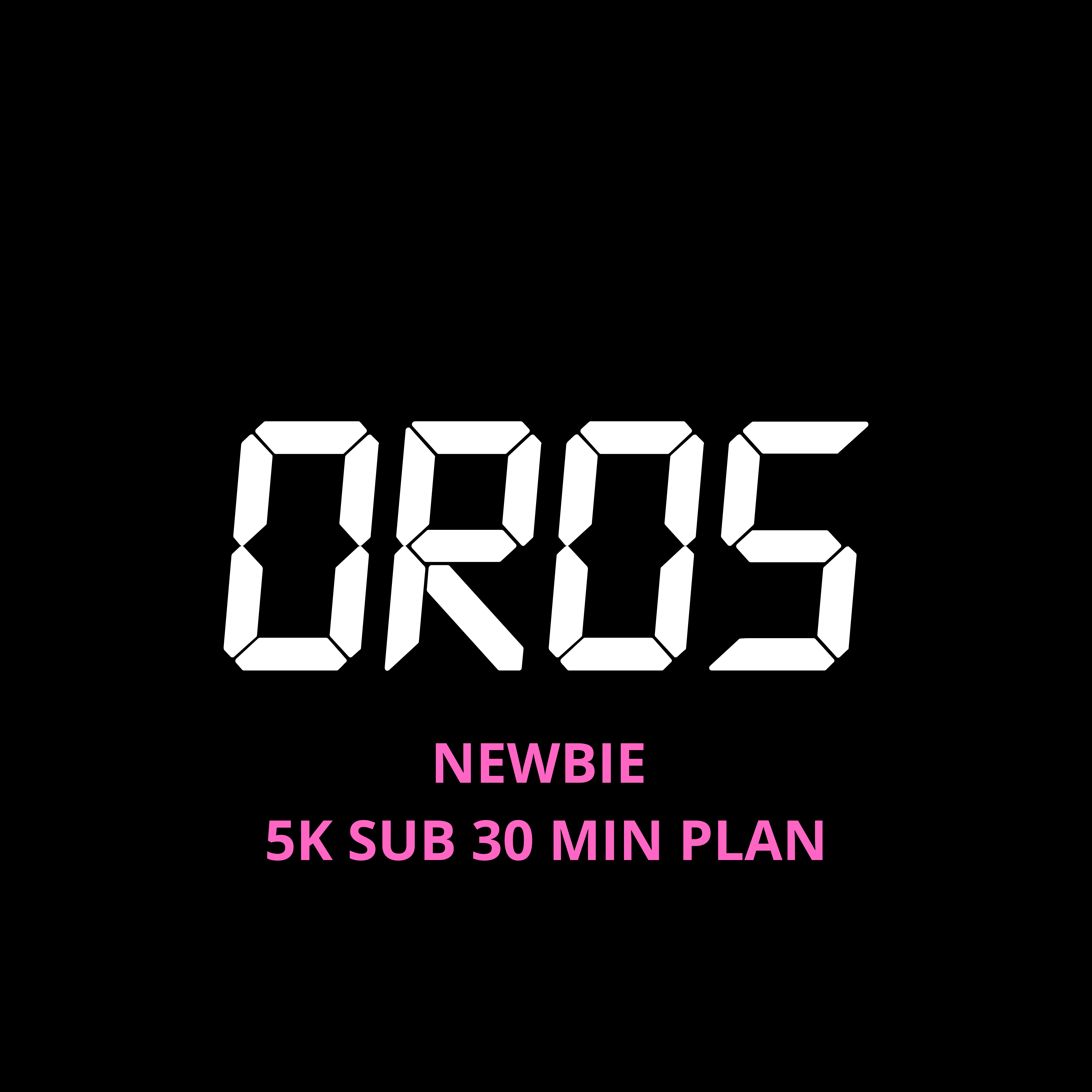 NEWBIE 5K SUB 30 MIN