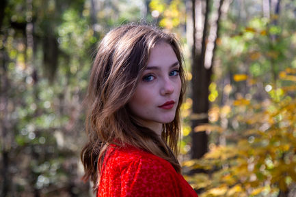 Fine art portrait in the Jacksonville Arboretum & Botanical Gardens FL.