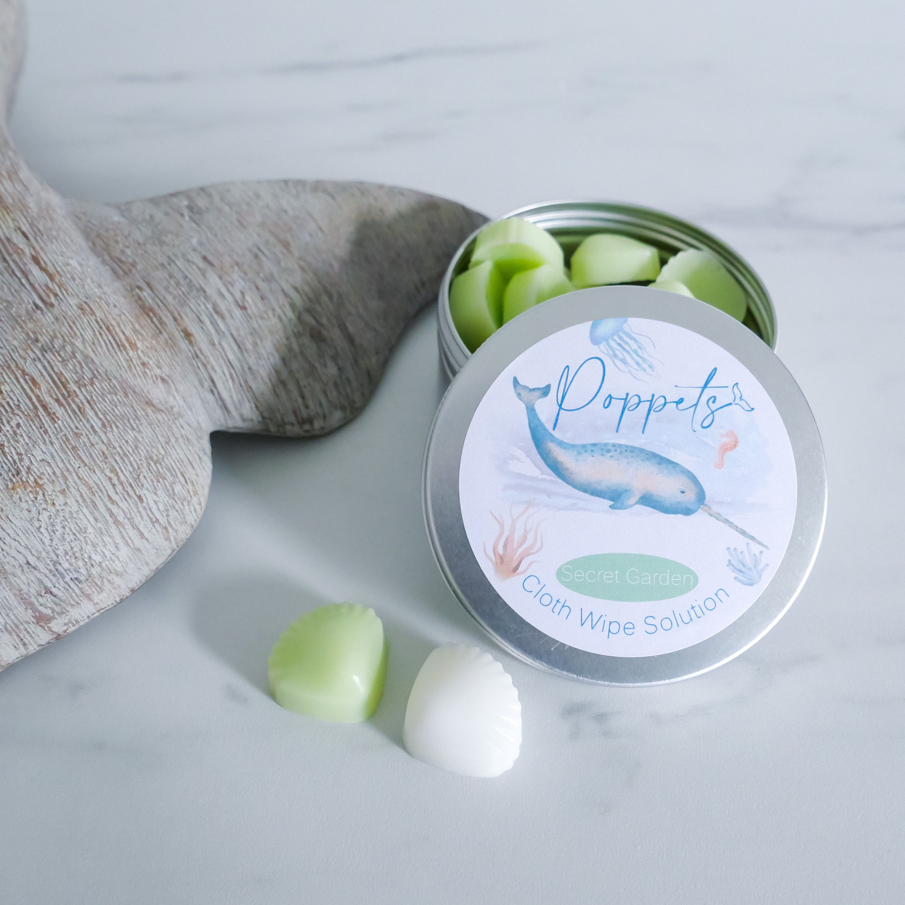 Poppets Cloth Wipe Solution – Secret Garden