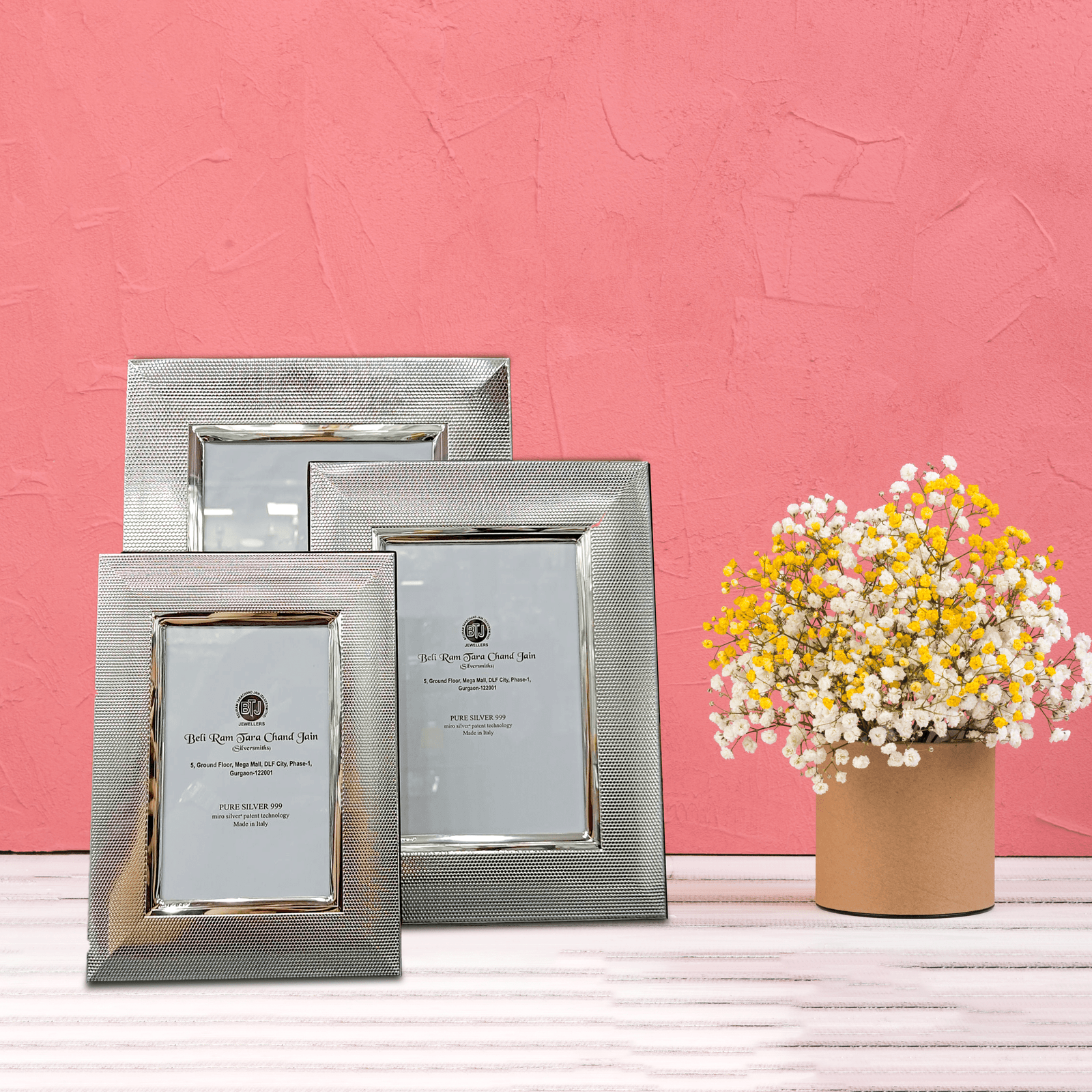 Silver Photo Frame (Set of 3)